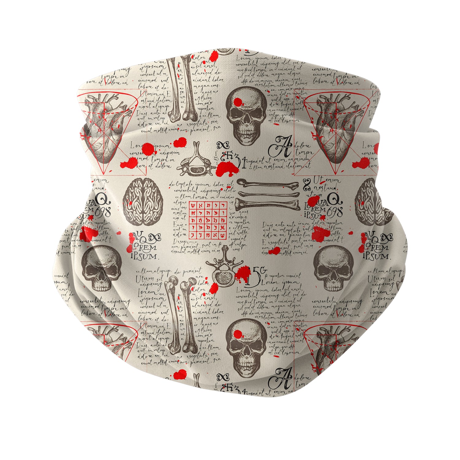 Blue Alpine Pattern Multipurpose Neck Gaiter | Unisex Outdoor Neck Gaiter Bandana