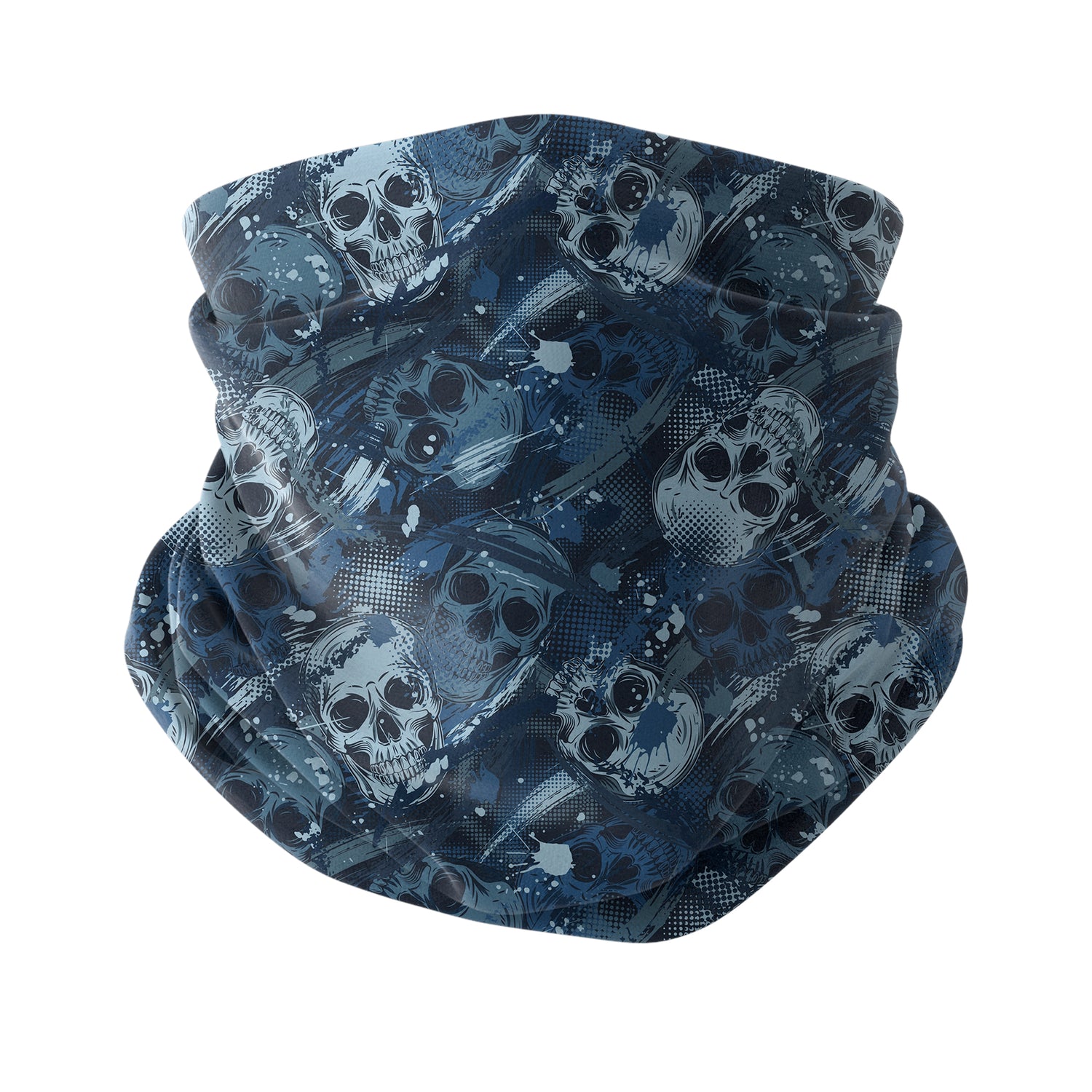 Blue Alpine Pattern Multipurpose Neck Gaiter | Unisex Outdoor Neck Gaiter Bandana