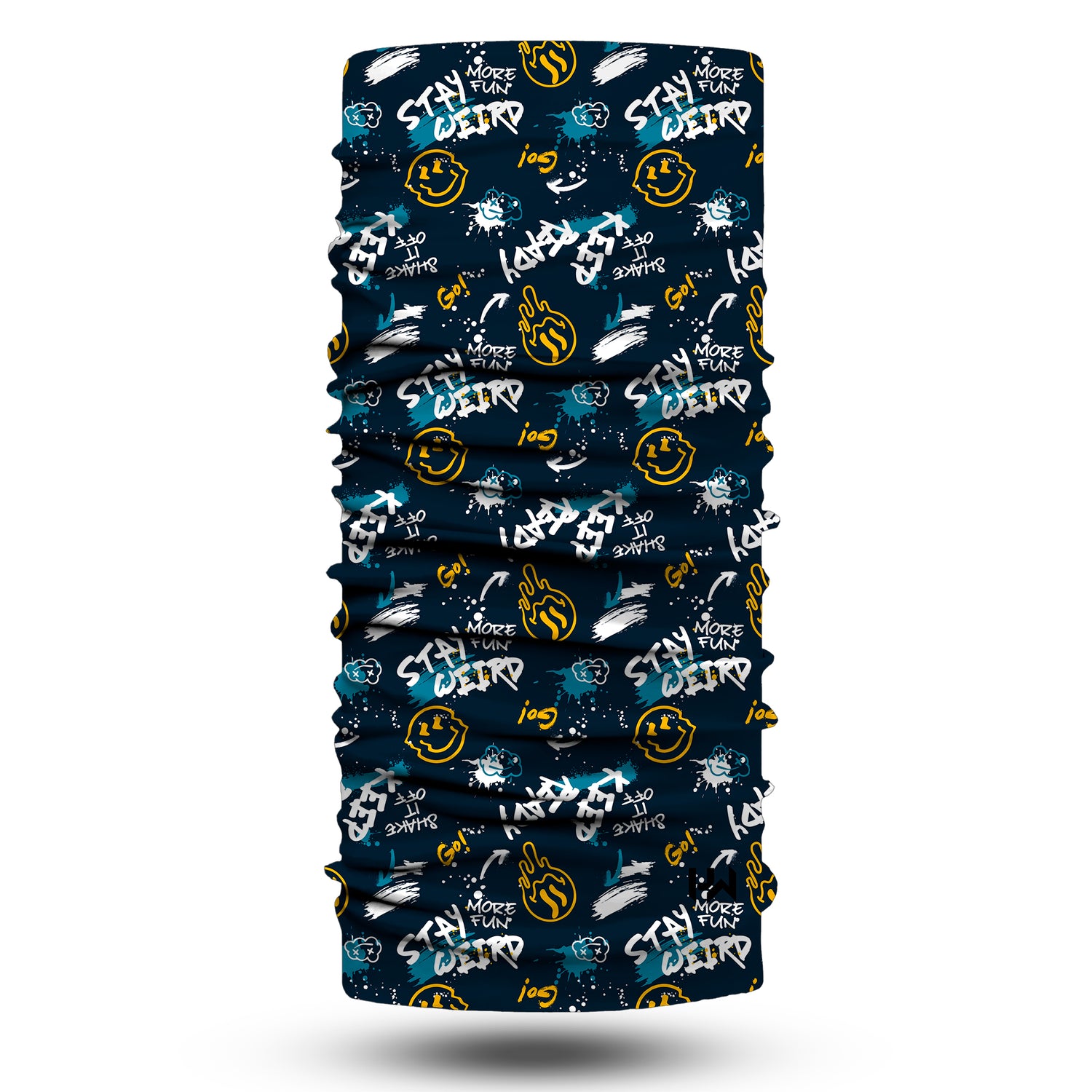 Blue Alpine Pattern Multipurpose Neck Gaiter | Unisex Outdoor Neck Gaiter Bandana