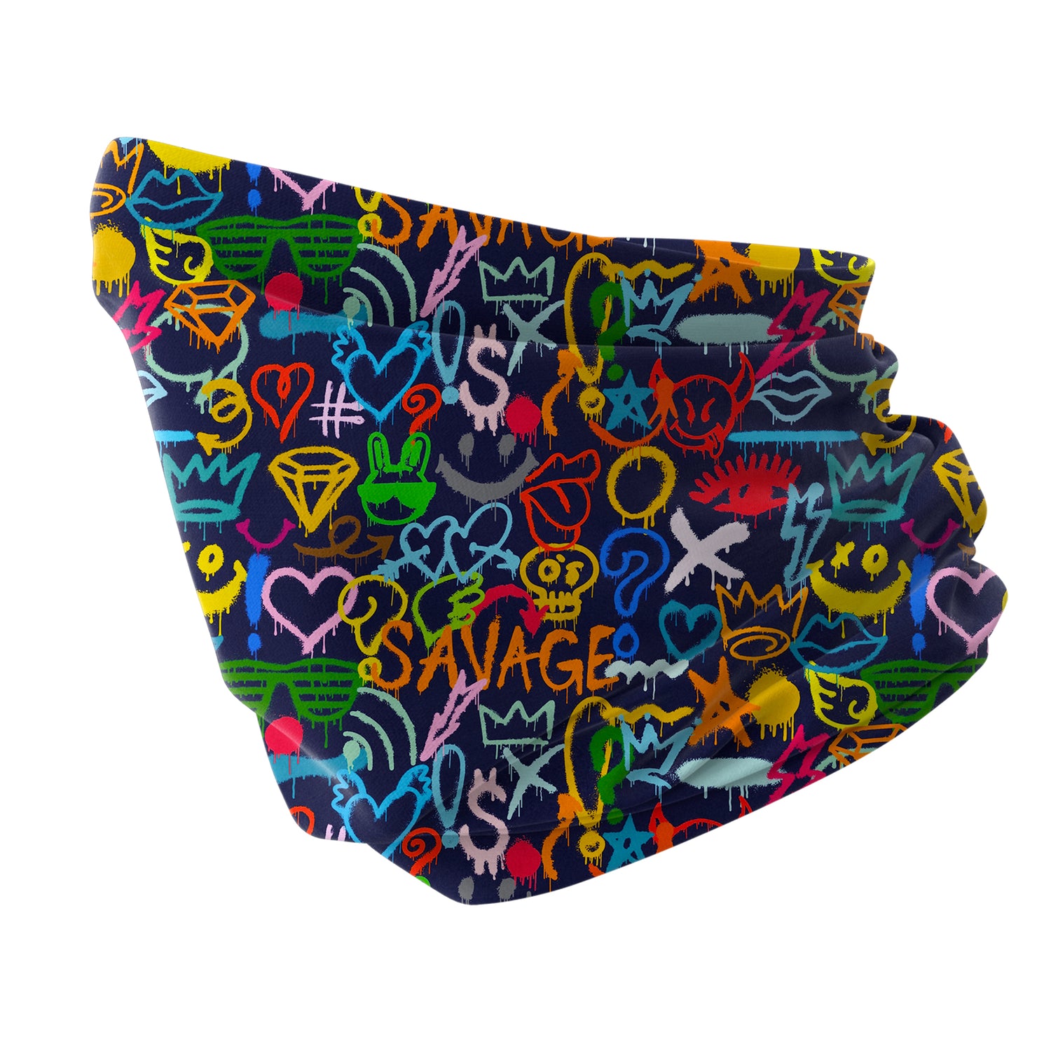 Blue Alpine Pattern Multipurpose Neck Gaiter | Unisex Outdoor Neck Gaiter Bandana