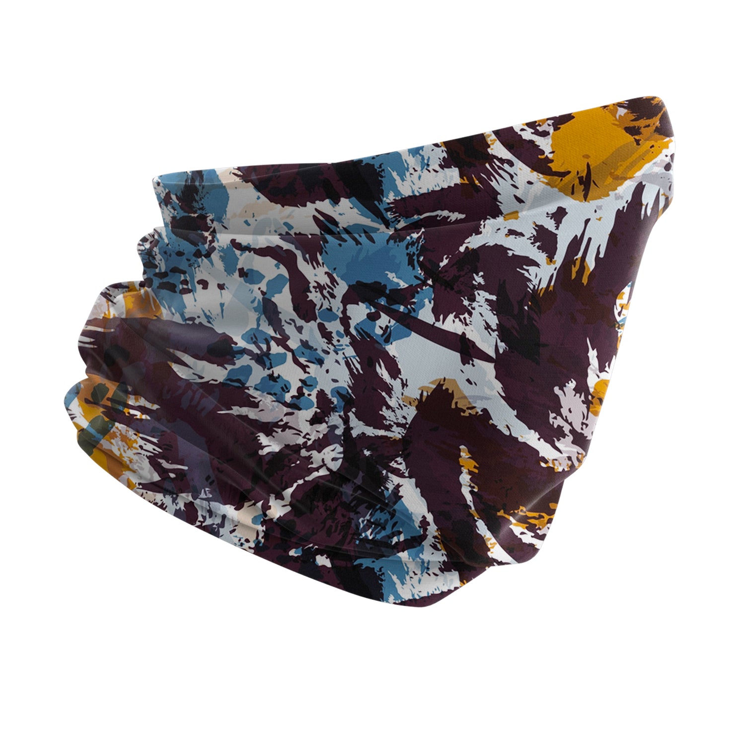 Blue Alpine Pattern Multipurpose Neck Gaiter | Unisex Outdoor Neck Gaiter Bandana