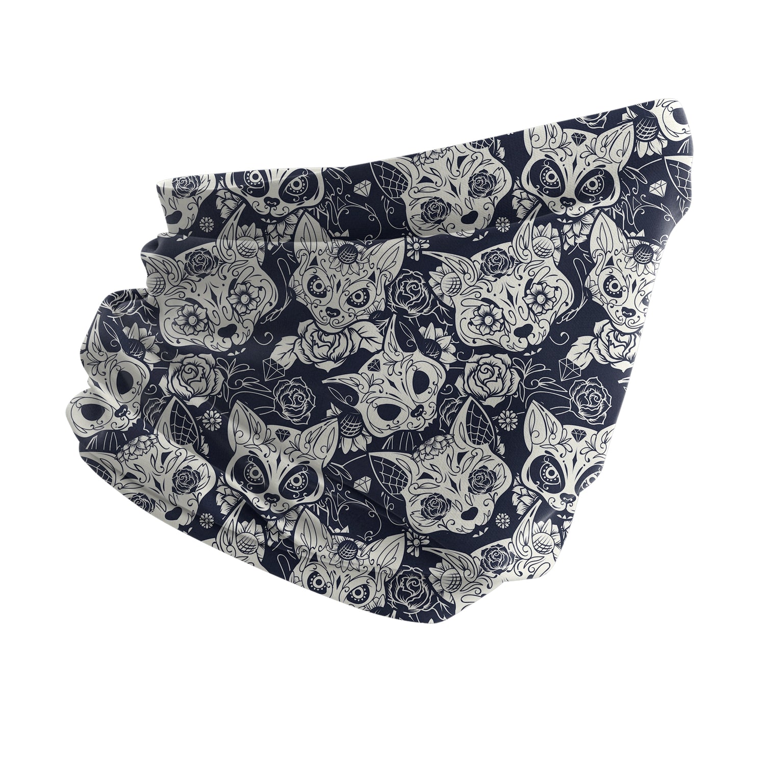 Blue Alpine Pattern Multipurpose Neck Gaiter | Unisex Outdoor Neck Gaiter Bandana