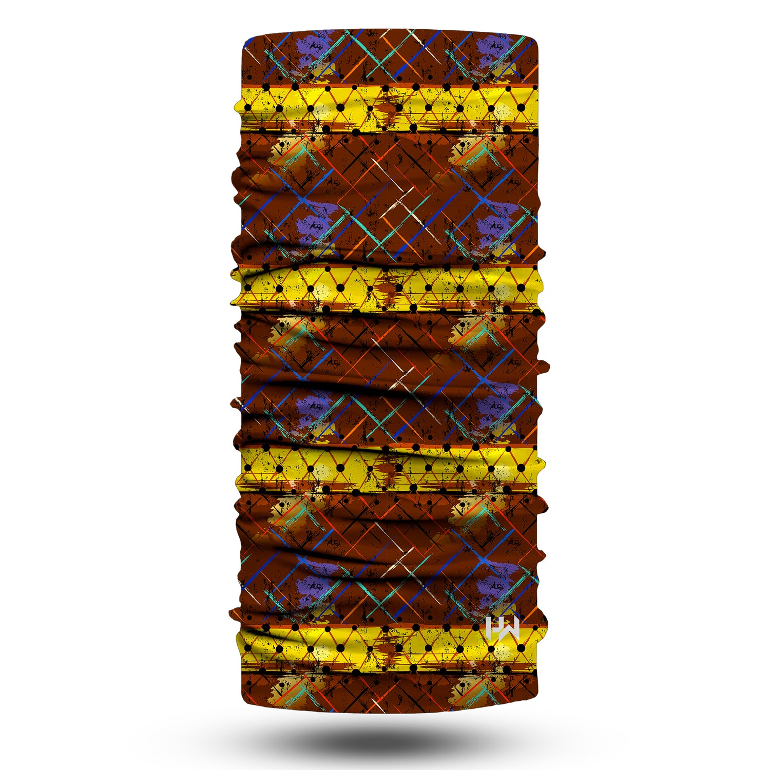 Blue Alpine Pattern Multipurpose Neck Gaiter | Unisex Outdoor Neck Gaiter Bandana