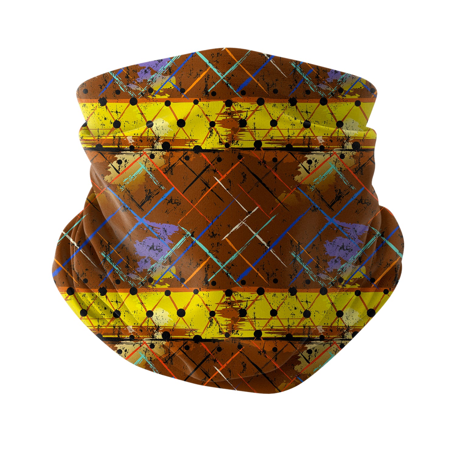 Blue Alpine Pattern Multipurpose Neck Gaiter | Unisex Outdoor Neck Gaiter Bandana