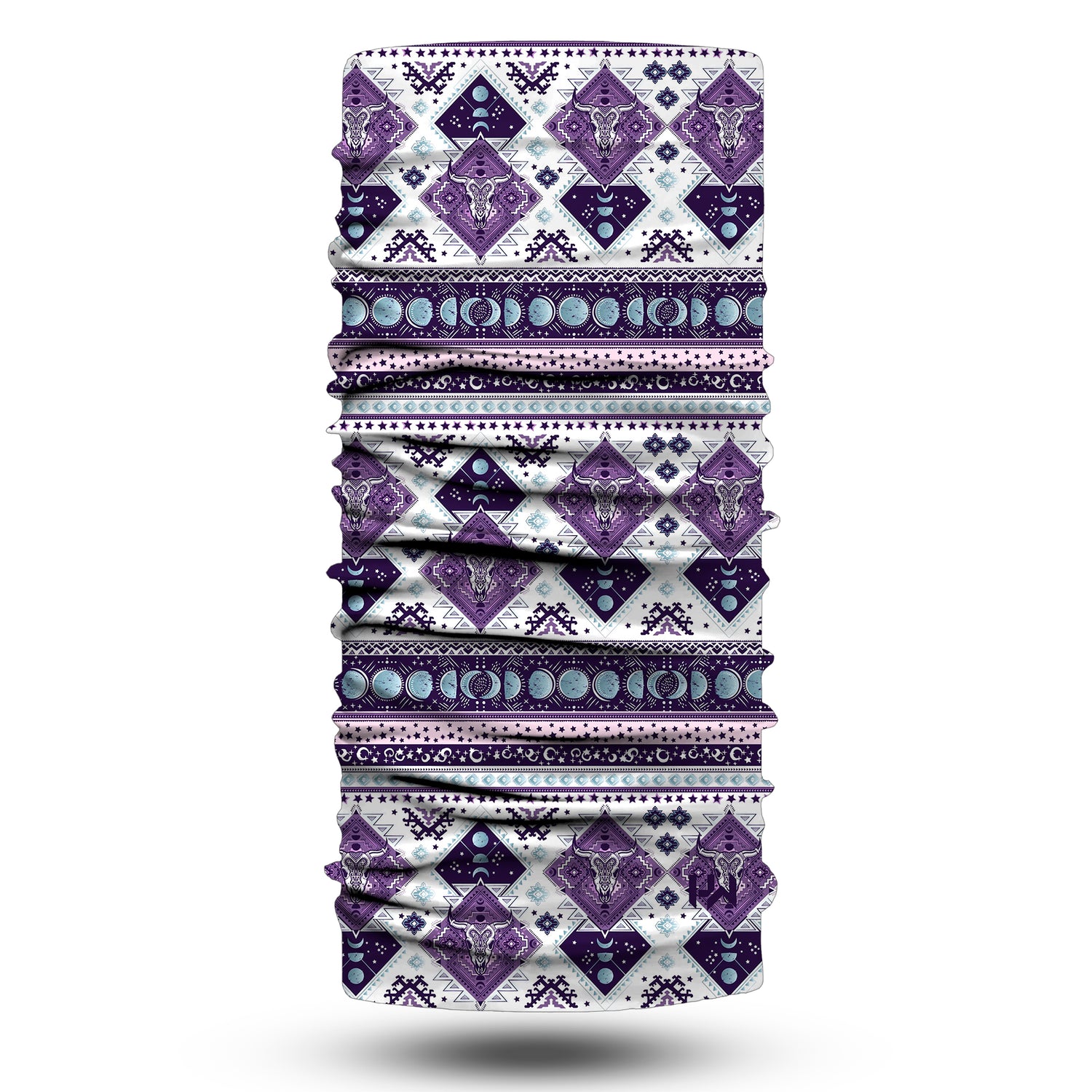 Blue Alpine Pattern Multipurpose Neck Gaiter | Unisex Outdoor Neck Gaiter Bandana