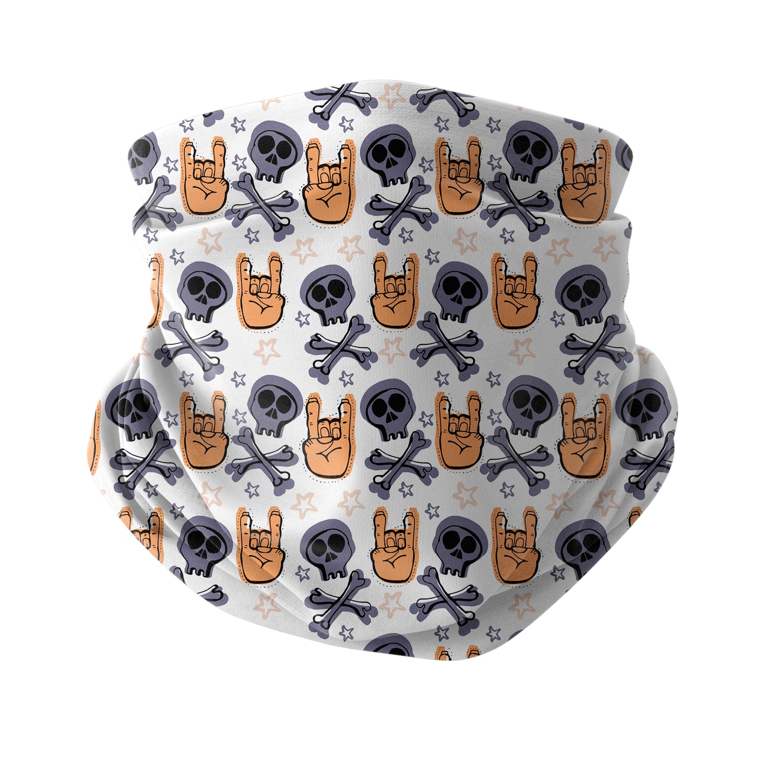 Blue Alpine Pattern Multipurpose Neck Gaiter | Unisex Outdoor Neck Gaiter Bandana