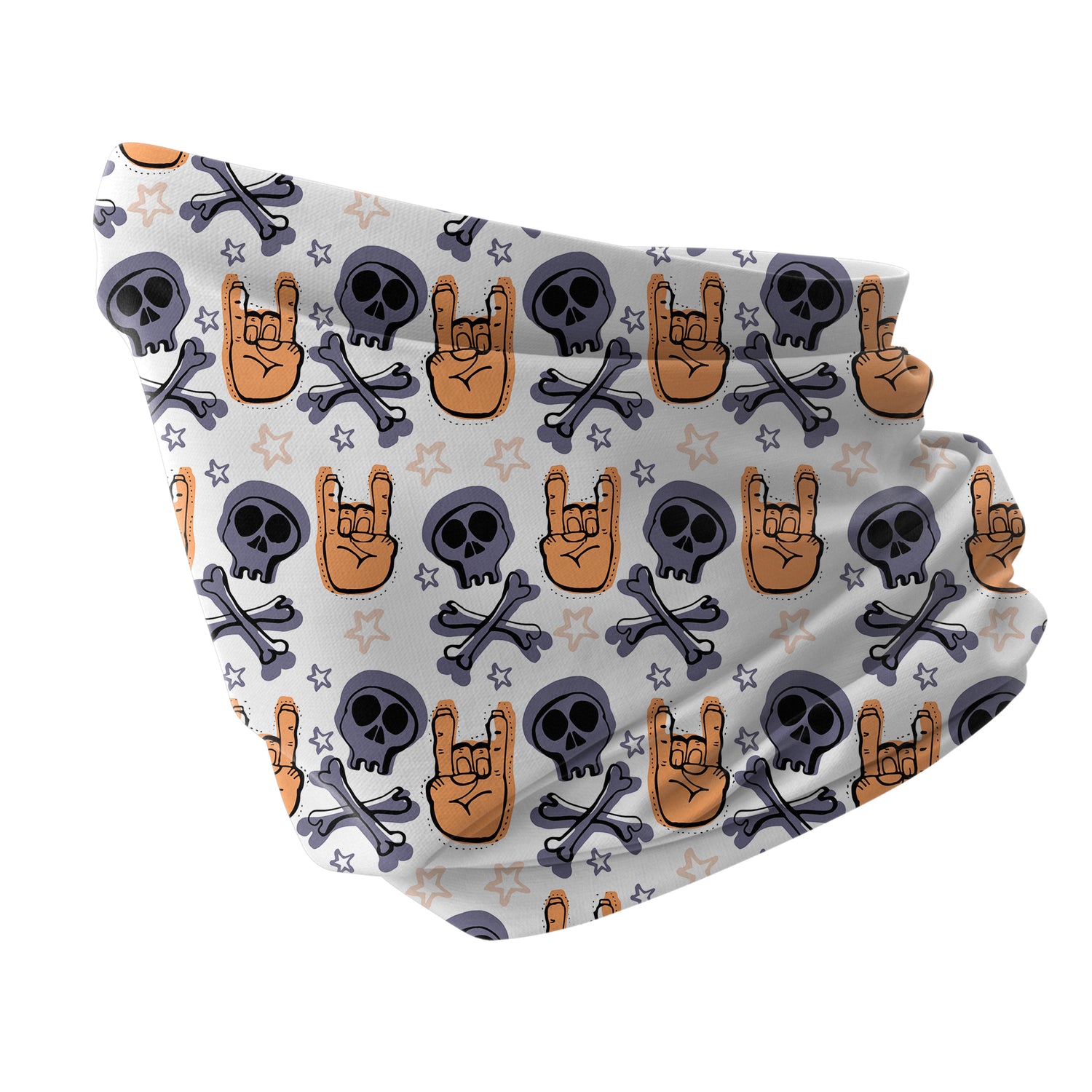 Blue Alpine Pattern Multipurpose Neck Gaiter | Unisex Outdoor Neck Gaiter Bandana