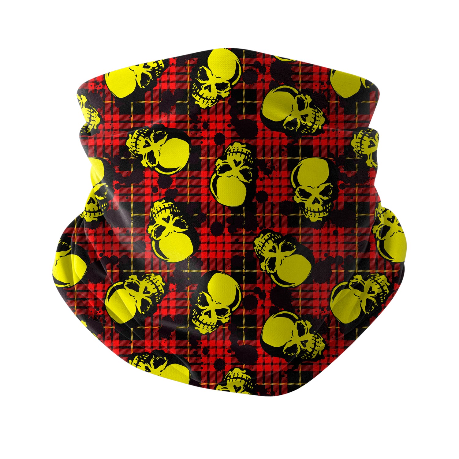 Skull Inferno Strike Neck Gaiter – Fire Skull Series Unisex Bandana Boyunluk