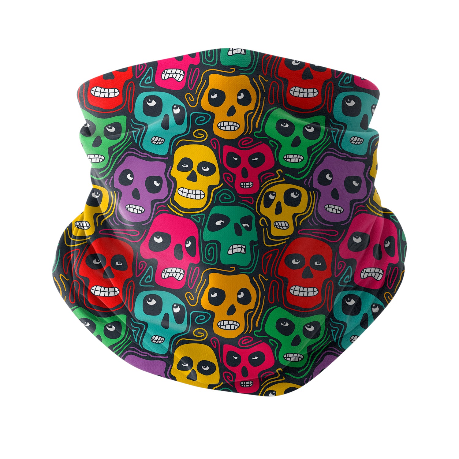 Skull Raging Force Neck Gaiter – Rage Skull Series Unisex Bandana Boyunluk