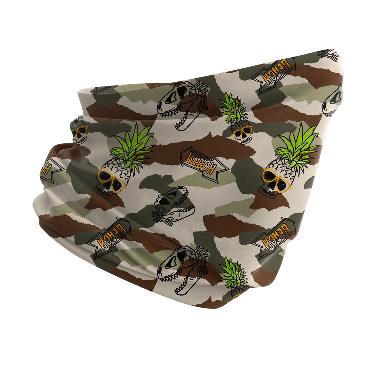 Blue Alpine Pattern Multipurpose Neck Gaiter | Unisex Outdoor Neck Gaiter Bandana