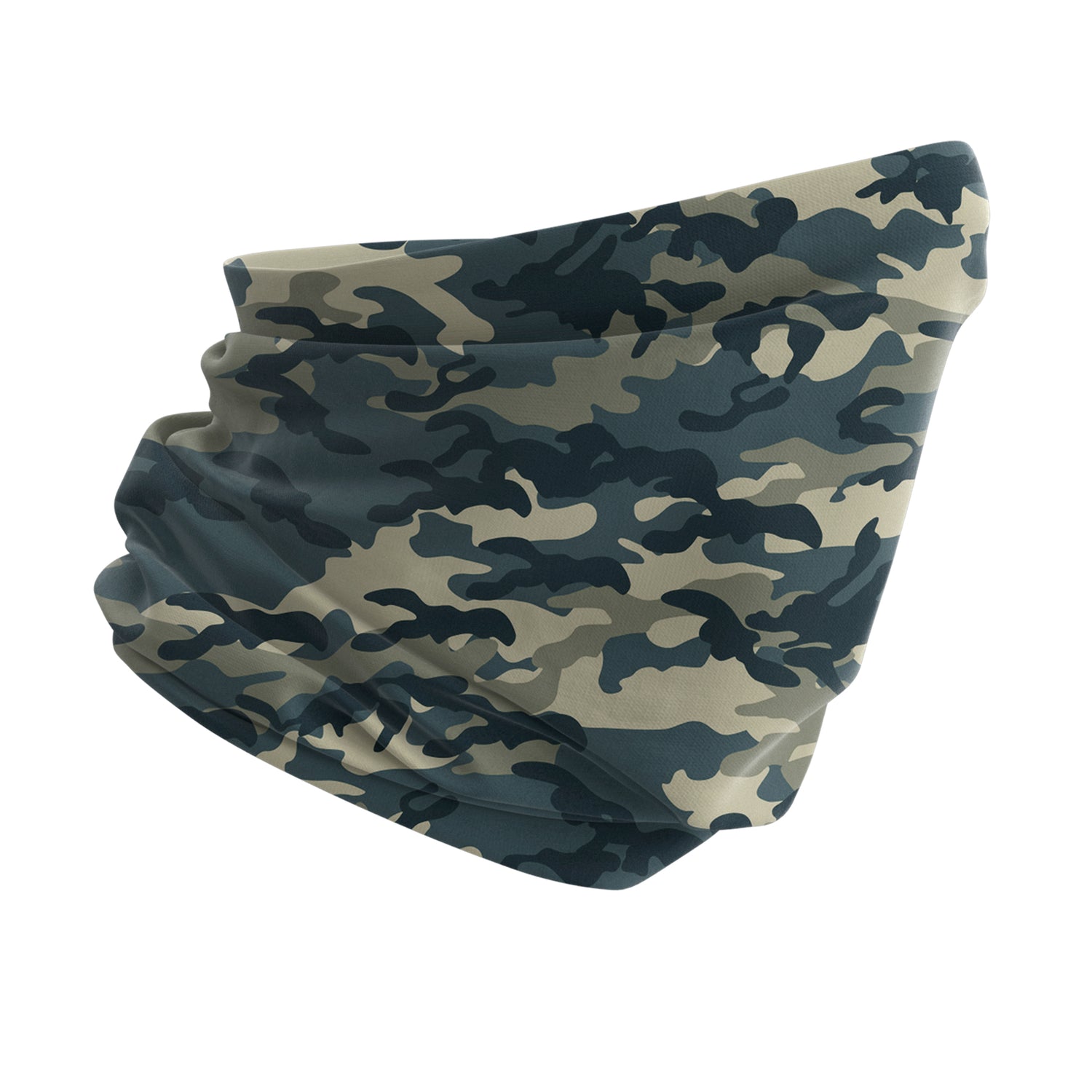 Blue Alpine Pattern Multipurpose Neck Gaiter | Unisex Outdoor Neck Gaiter Bandana
