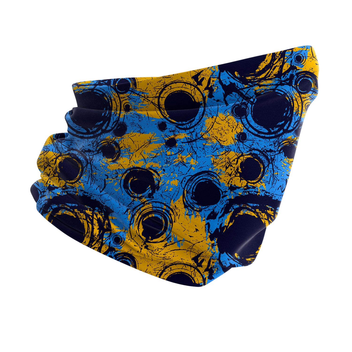 Blue Alpine Pattern Multipurpose Neck Gaiter | Unisex Outdoor Neck Gaiter Bandana