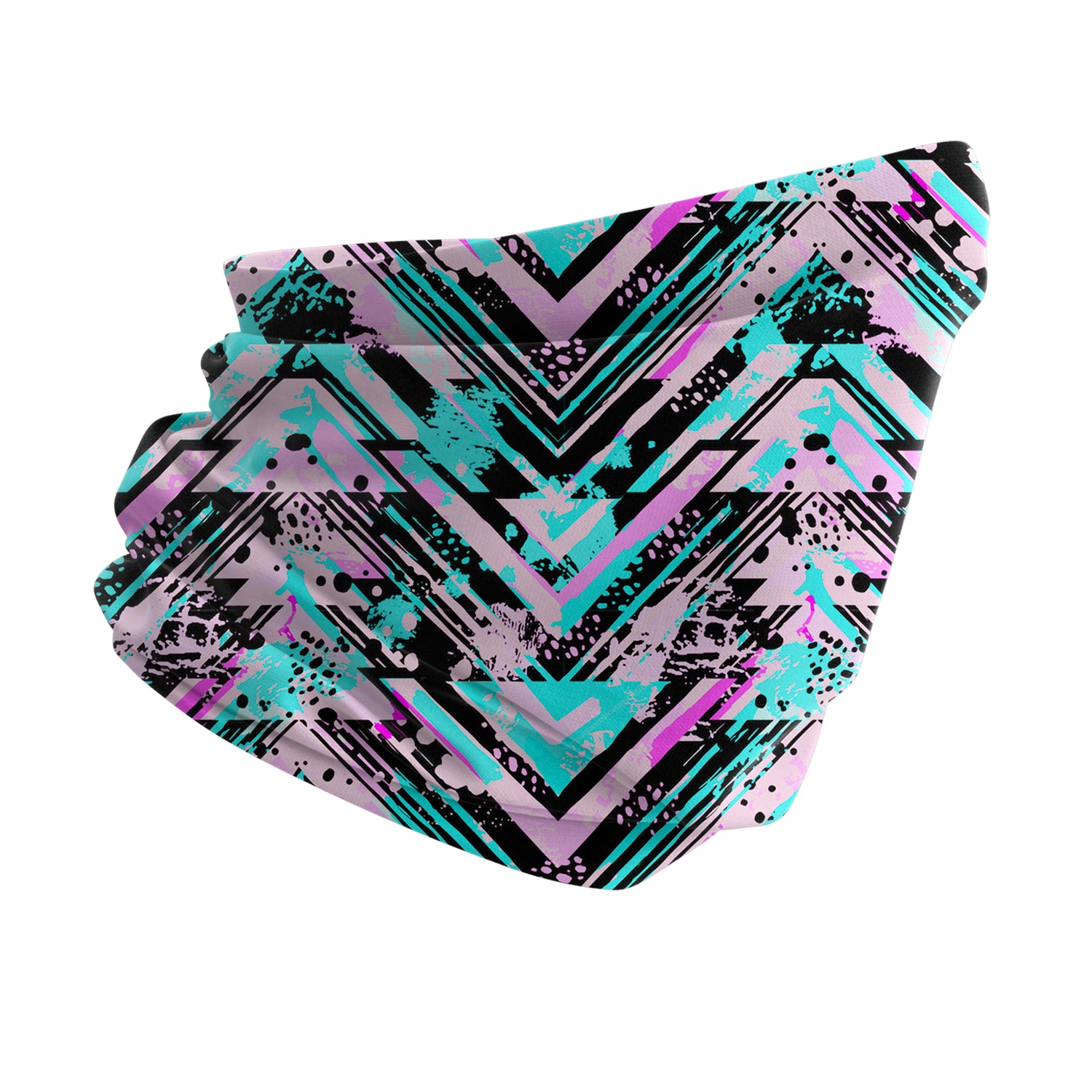 Blue Alpine Pattern Multipurpose Neck Gaiter | Unisex Outdoor Neck Gaiter Bandana