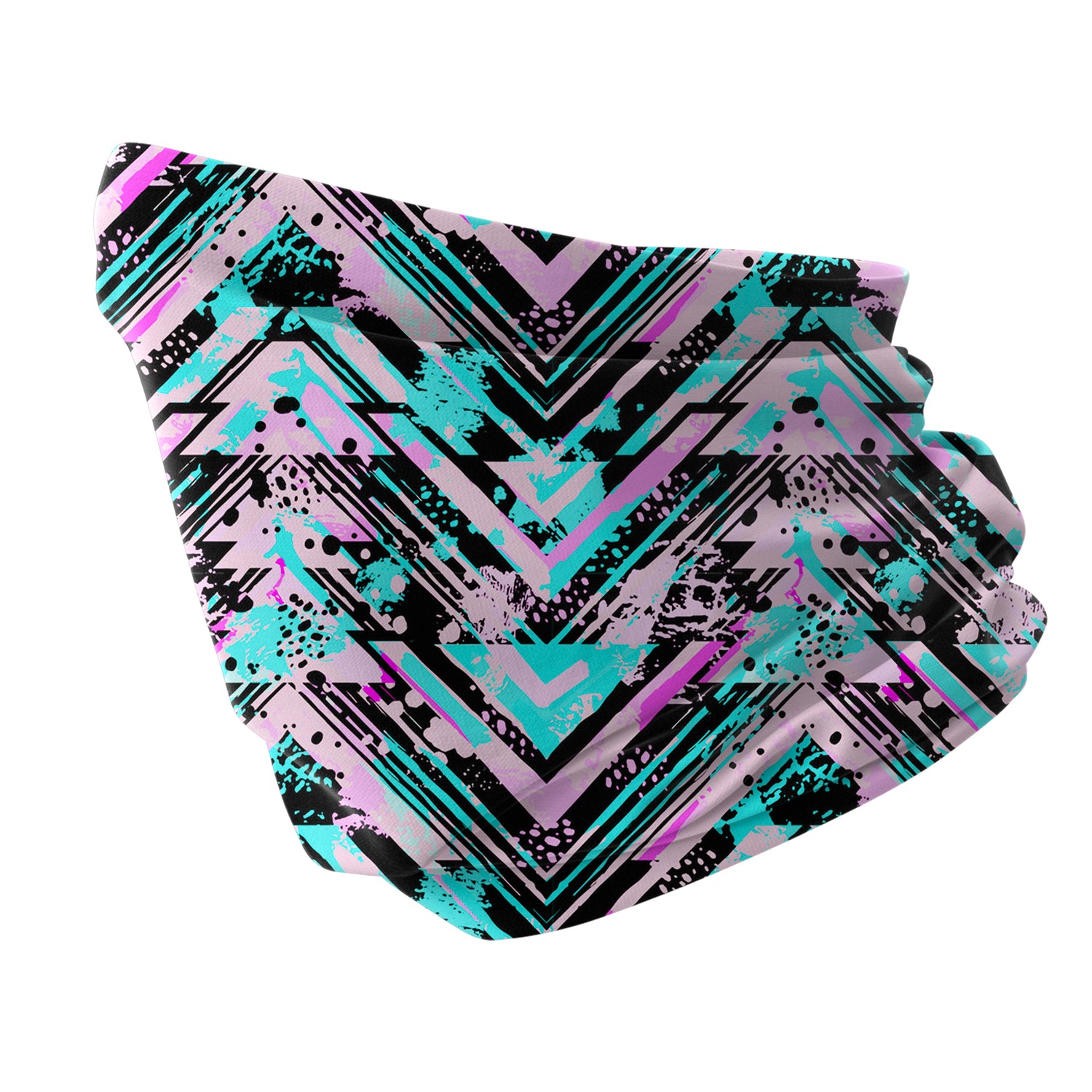 Blue Alpine Pattern Multipurpose Neck Gaiter | Unisex Outdoor Neck Gaiter Bandana