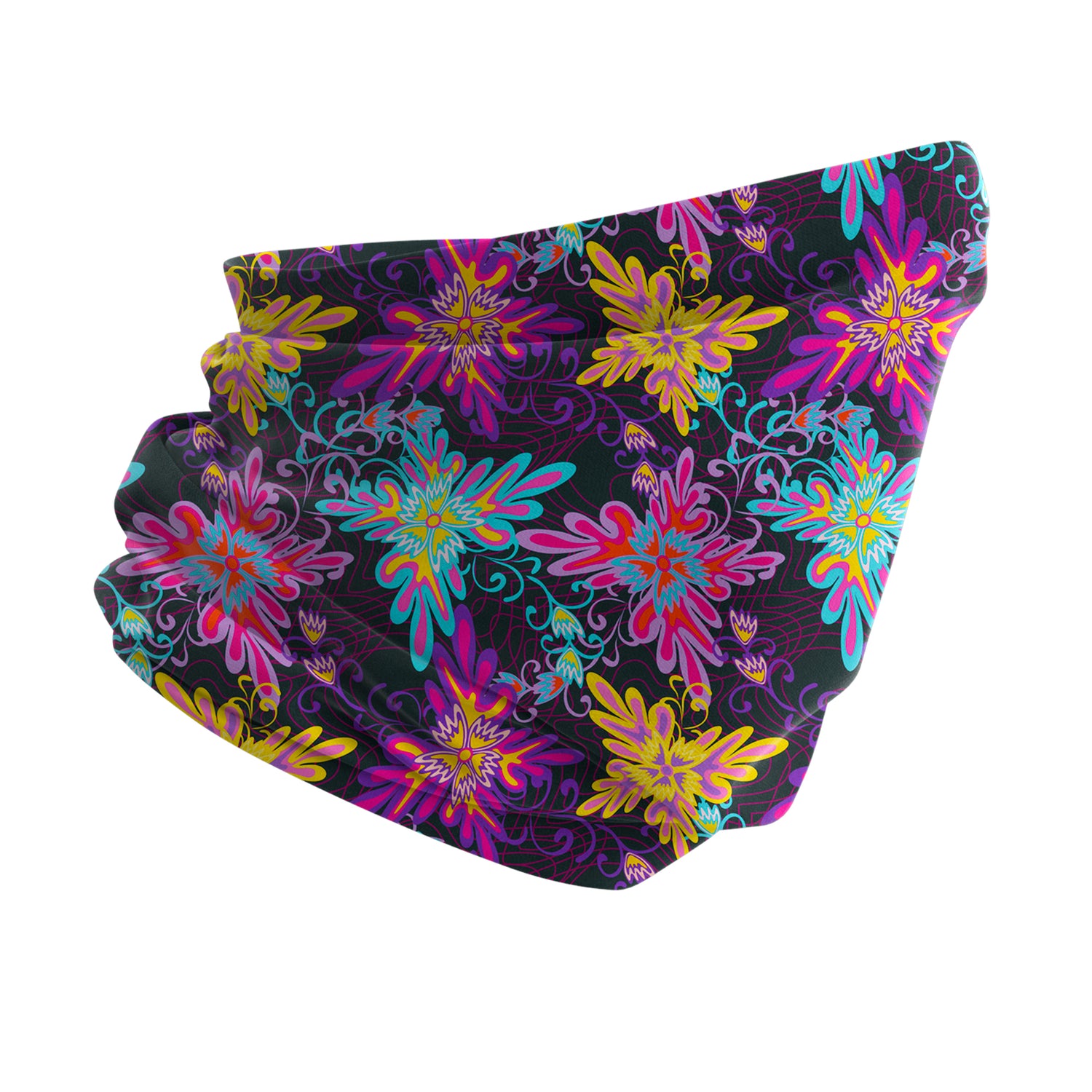 Blue Alpine Pattern Multipurpose Neck Gaiter | Unisex Outdoor Neck Gaiter Bandana