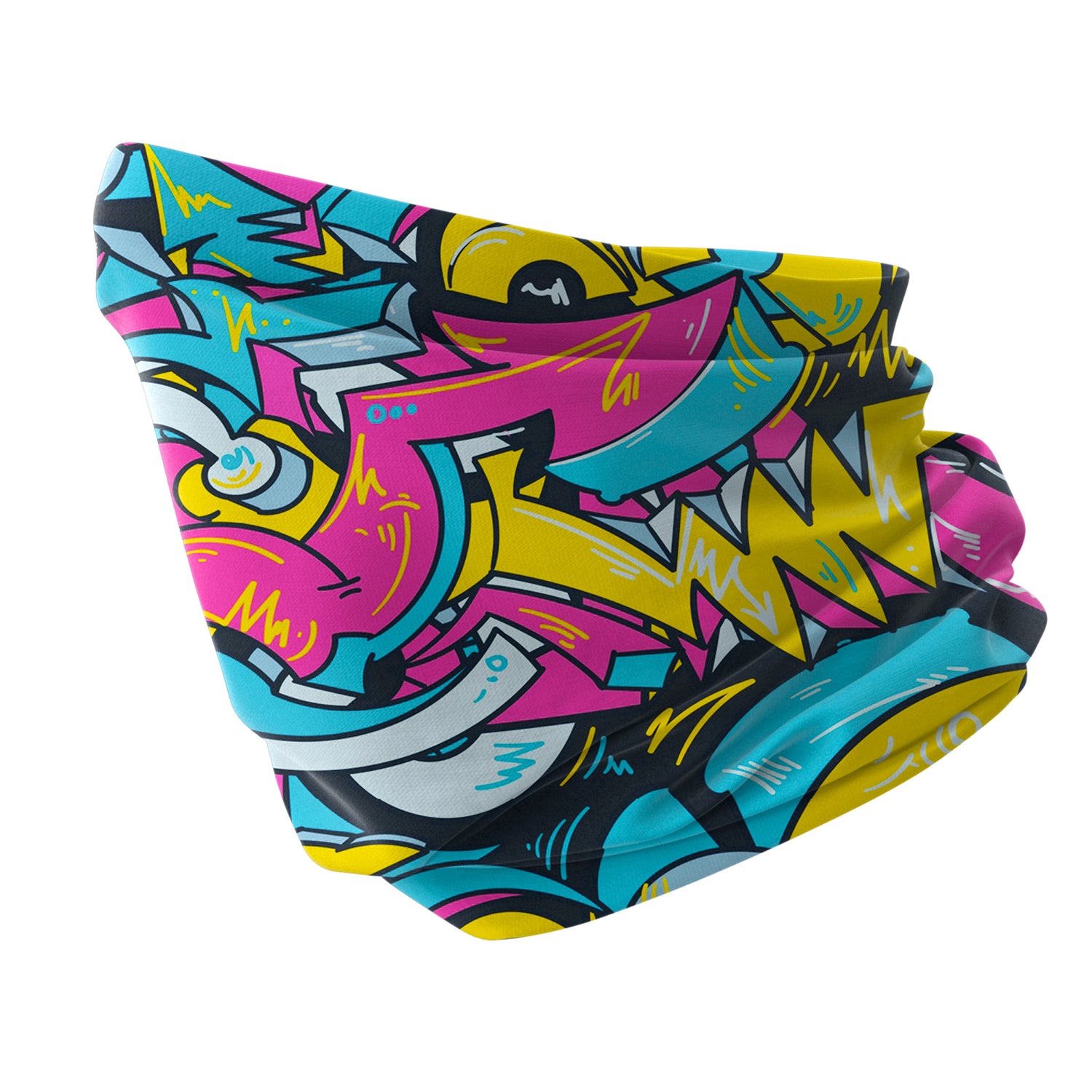 Blue Alpine Pattern Multipurpose Neck Gaiter | Unisex Outdoor Neck Gaiter Bandana