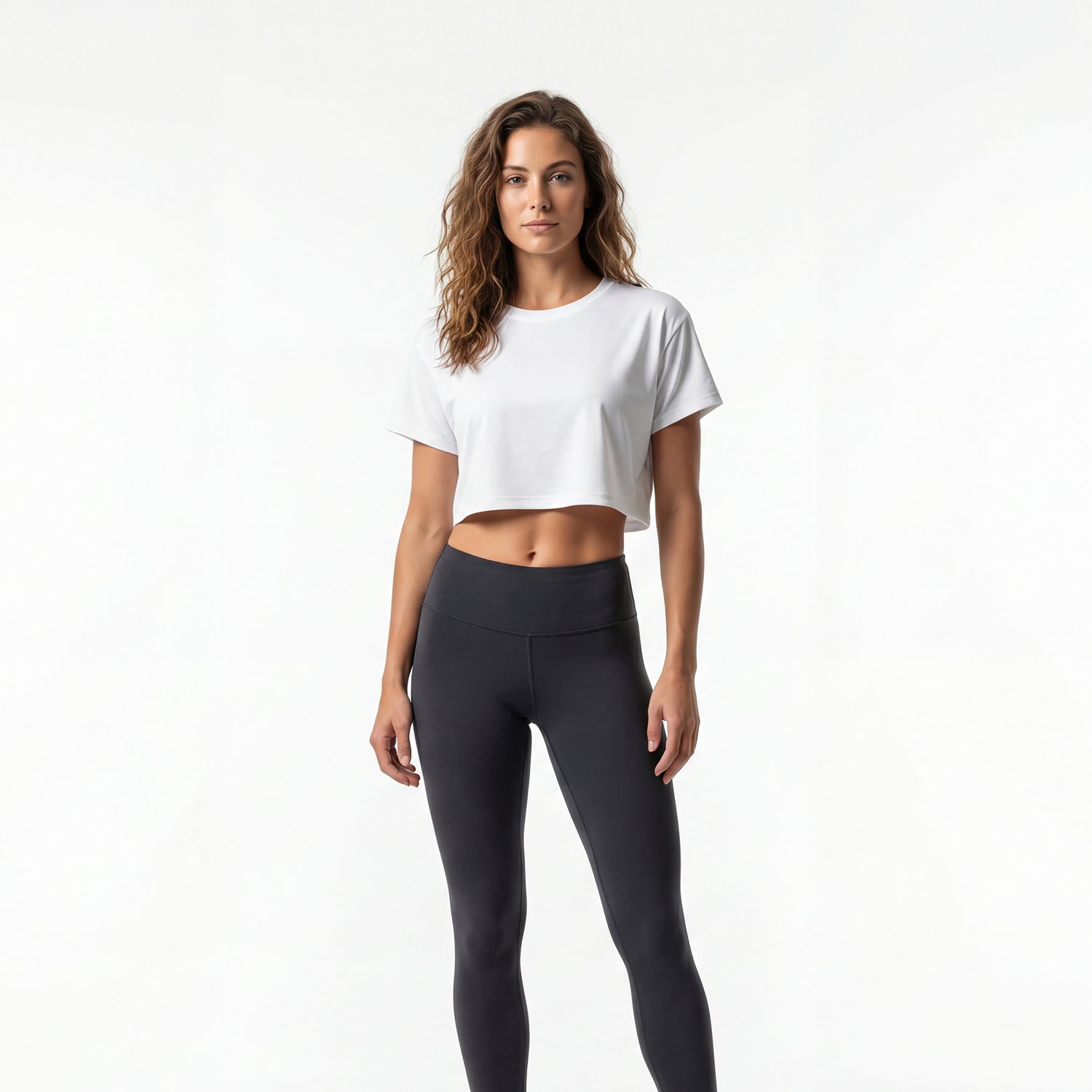 Headwear Oversize Kadın Crop Top 2’li Paket (Siyah & Beyaz)