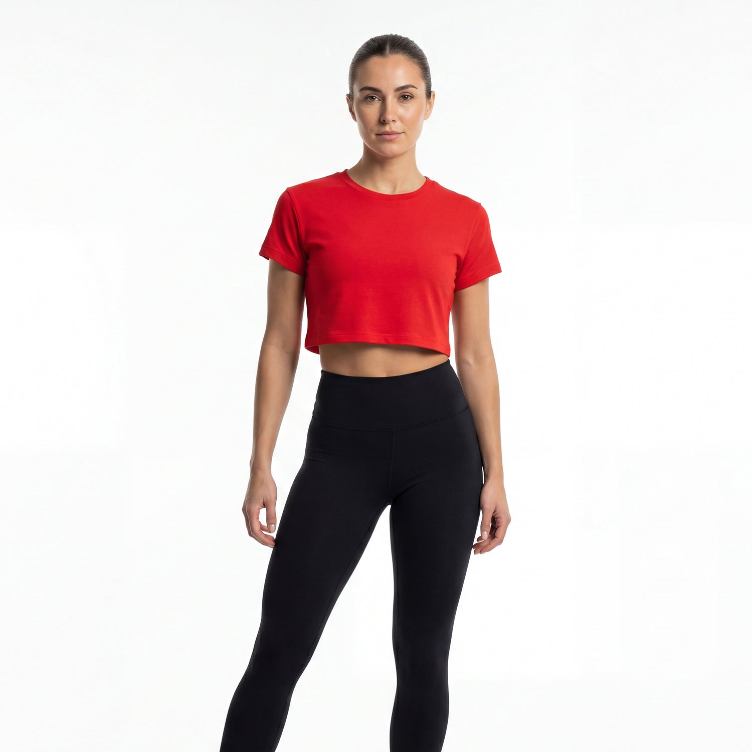 Headwear Red Oversized Women's Crop Top