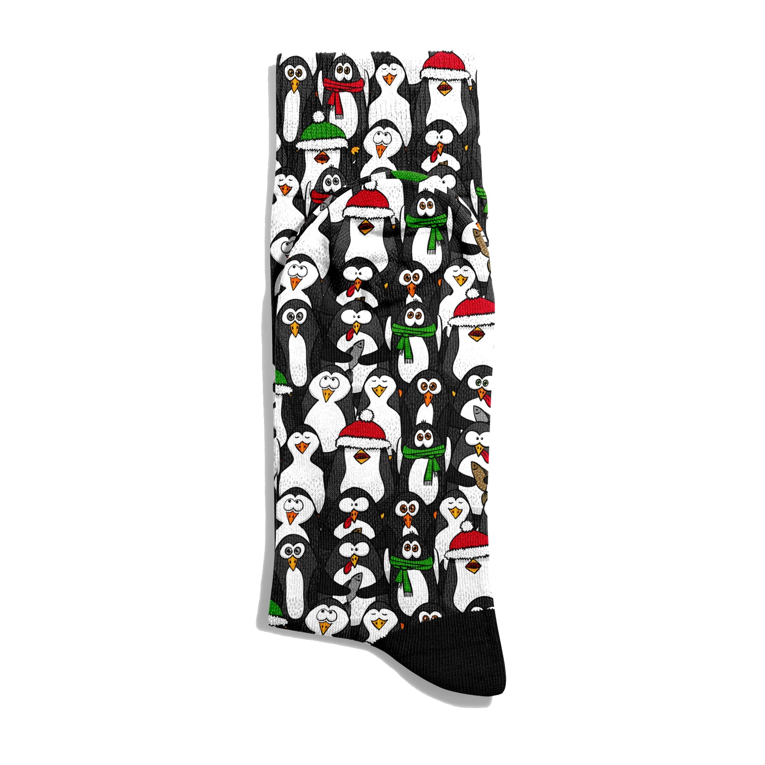 Penguin Winter Themed Digitally Printed Unisex Ankle Socks – DRY TOUCH® Performance Socks
