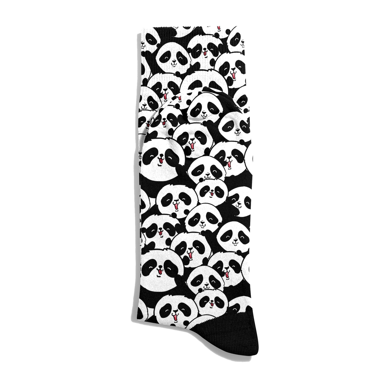 Panda Flock Patterned Ankle Socks Digital Print Unisex – Breathable Performance Series