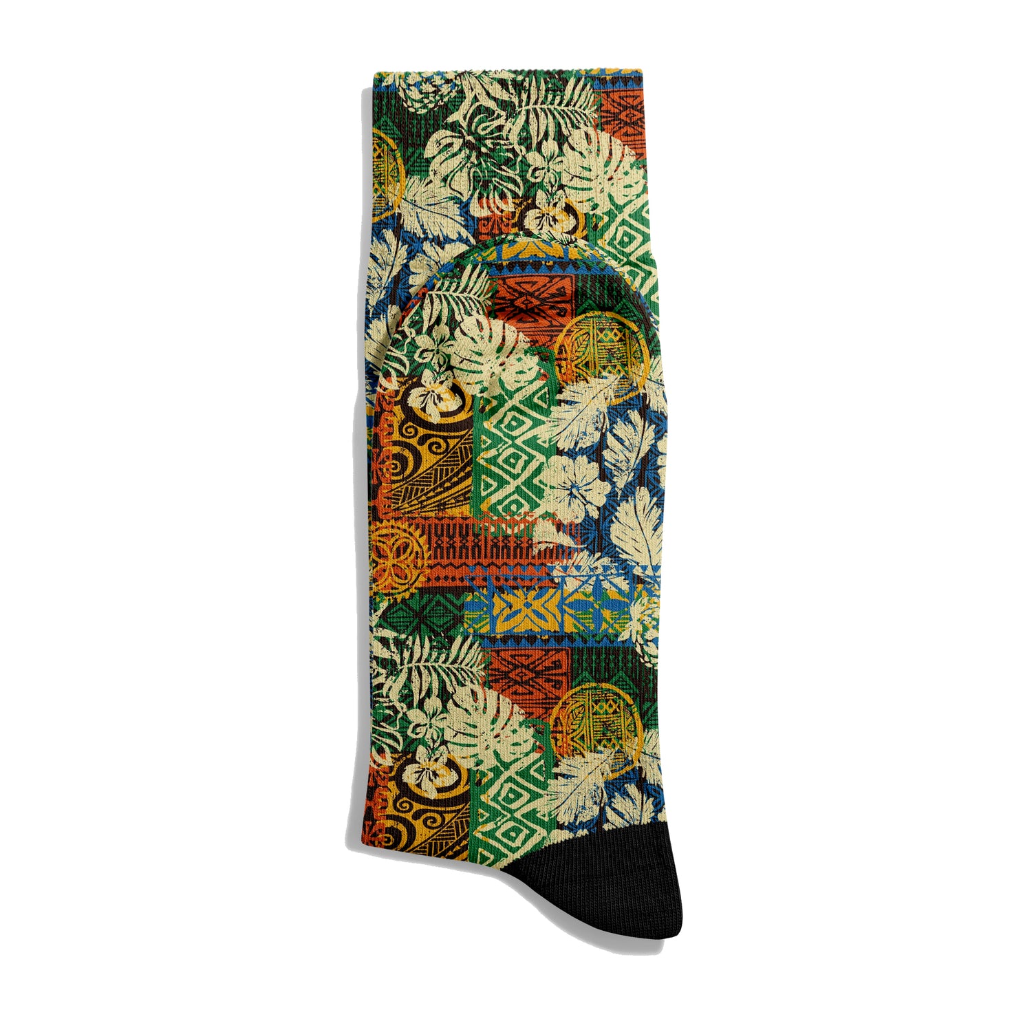 Tropical Forest and Hawaii Inspired Summer Sock Digital Print Unisex – Breathable Performance Series